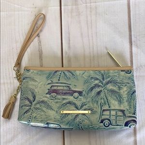 NWOT Brahmin Palm Tree Clutch Bag